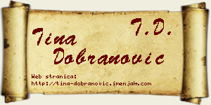 Tina Dobranović vizit kartica
